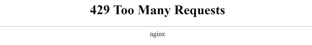 429 too many requests 2