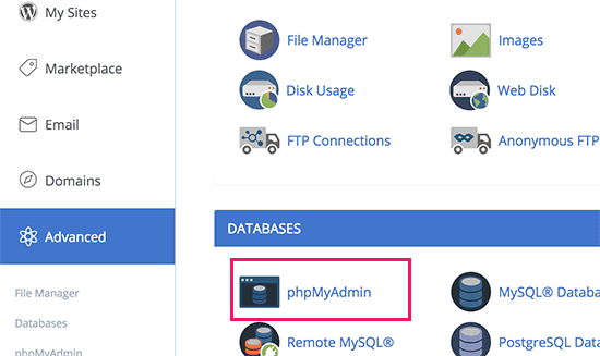 phpmyadmin