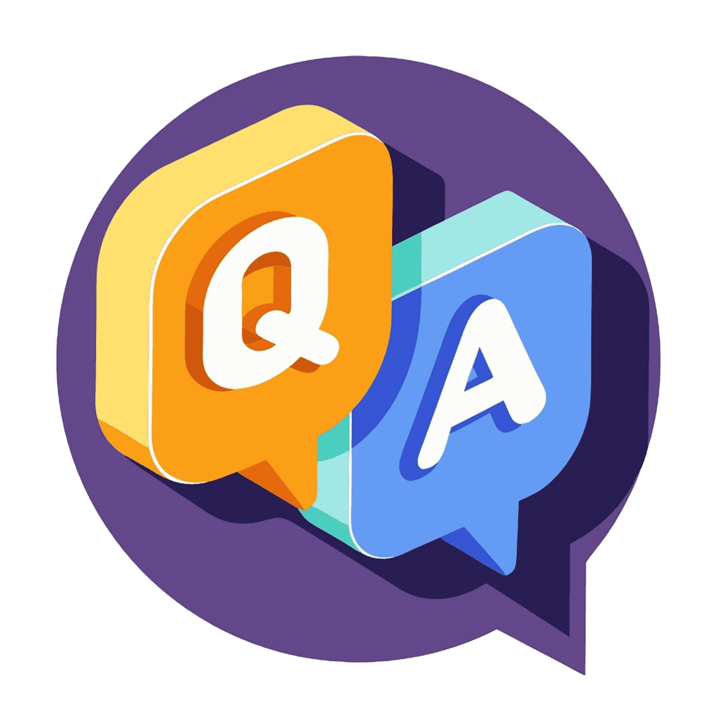 雲端主機 1 speech bubble with q letters questions answers faq chat 3d vector icon cartoon minimal style